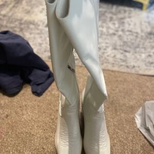 Amazon Women's White Heeled Boots